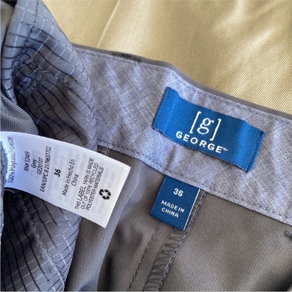 2 Pairs Men's Gray and Black Shorts Size Large - Picture 3 of 5